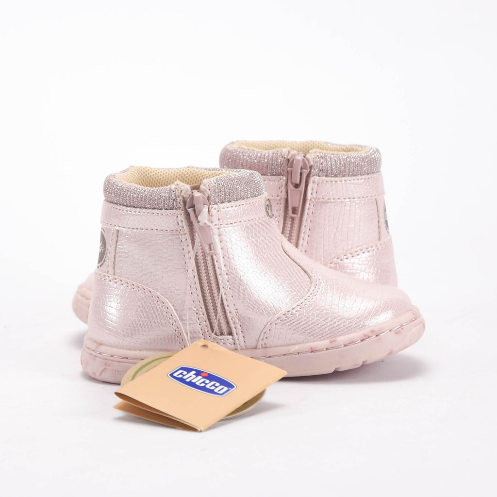 Chicco Bottines Souples Roses Brillantes Bébé Fille