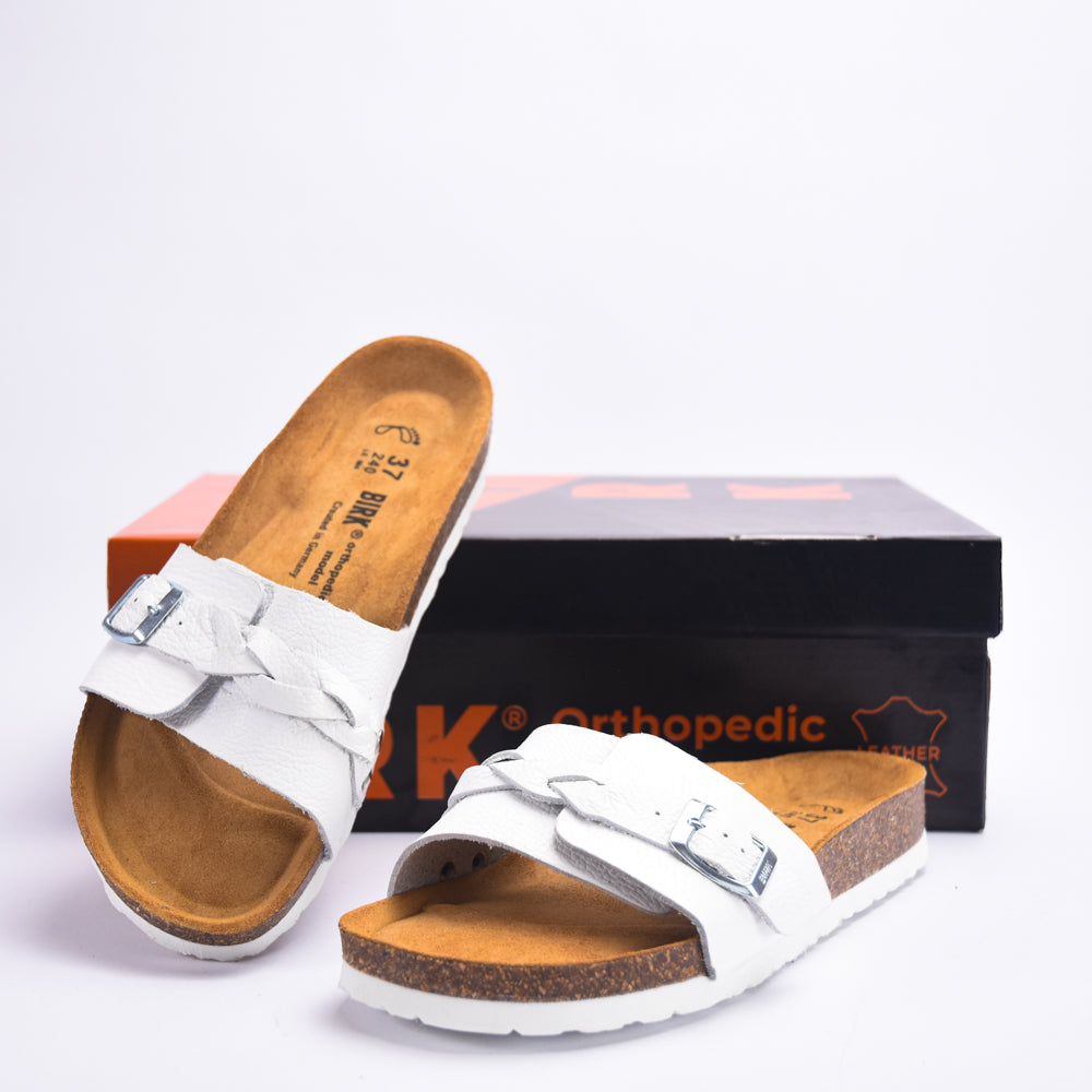 BIRKSBOT  CUIR BLANC﻿ 1