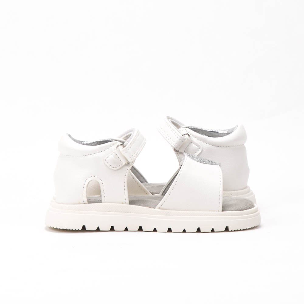 Safety Jogger Sandales Fille Blanc Pailleté Confortables