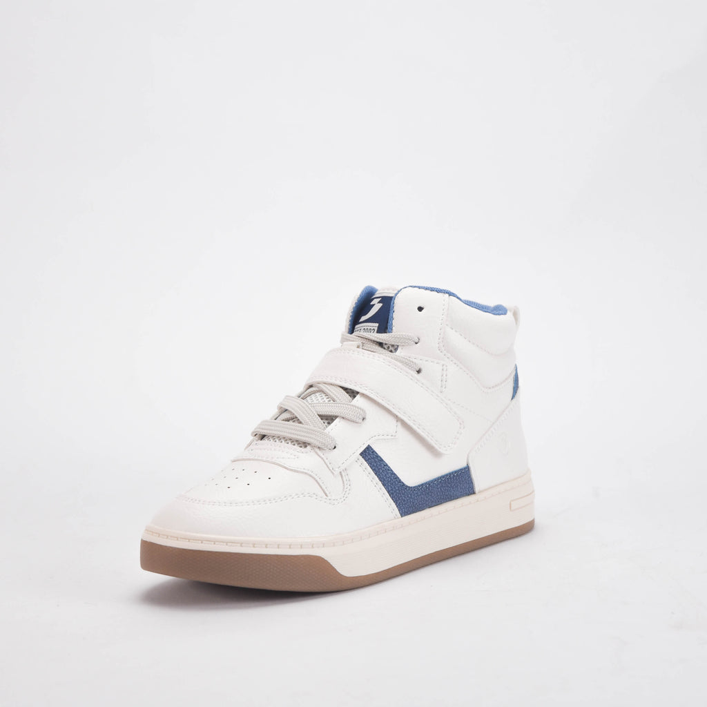 Safety Jogger Baskets Montantes Vegan Blanc et Bleu Junior