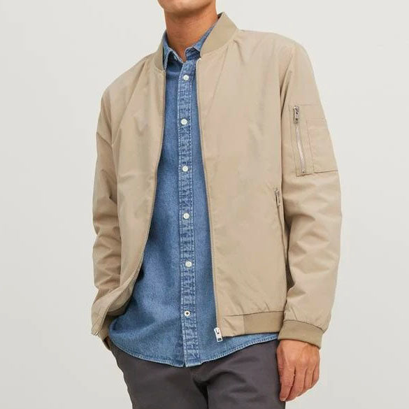 Jack & Jones Veste Bomber Légère Beige Homme
