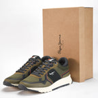 Pepe Jeans Sneakers Kenton Kaki et Noir Homme