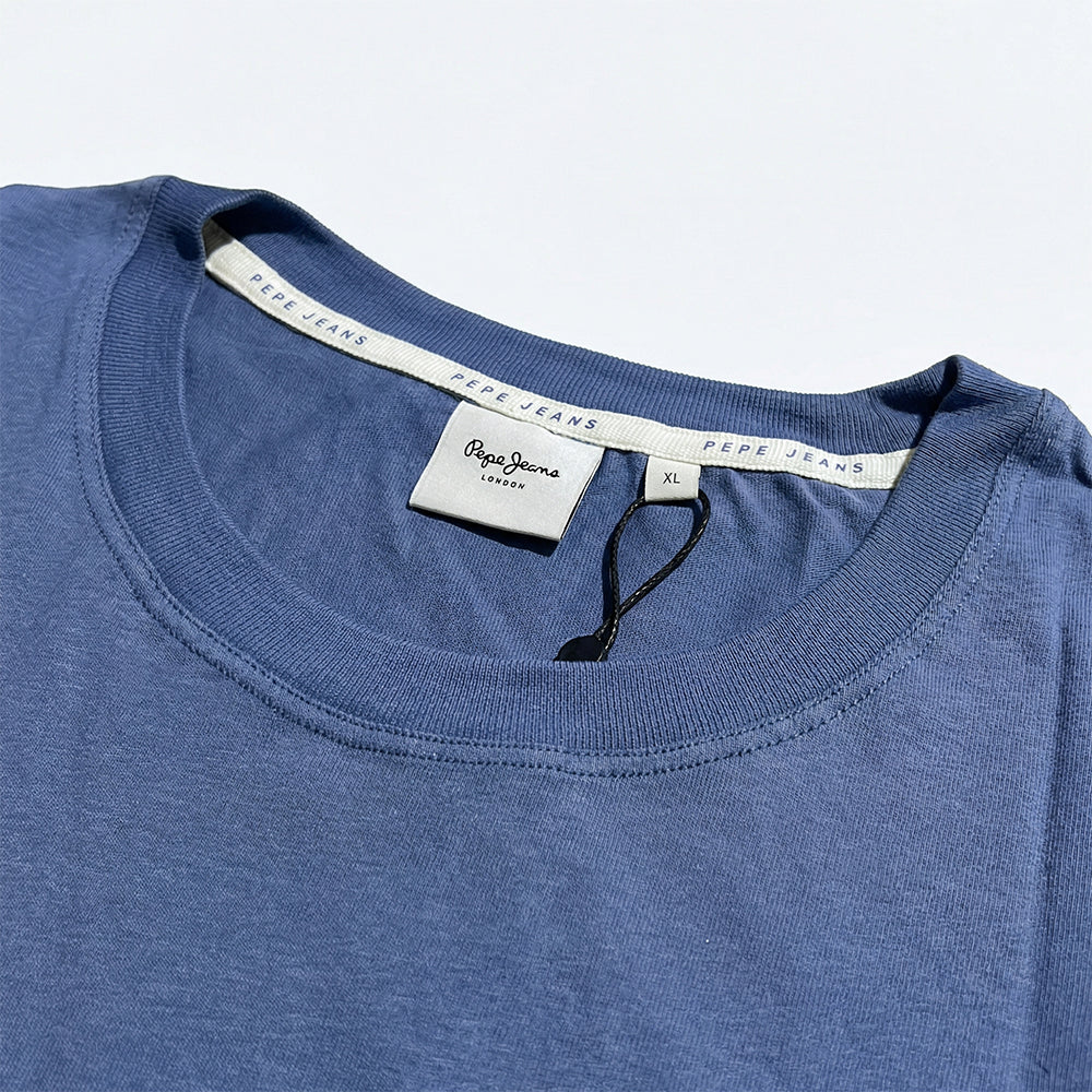 Pepe Jeans T-shirt Col Rond Bleu Homme