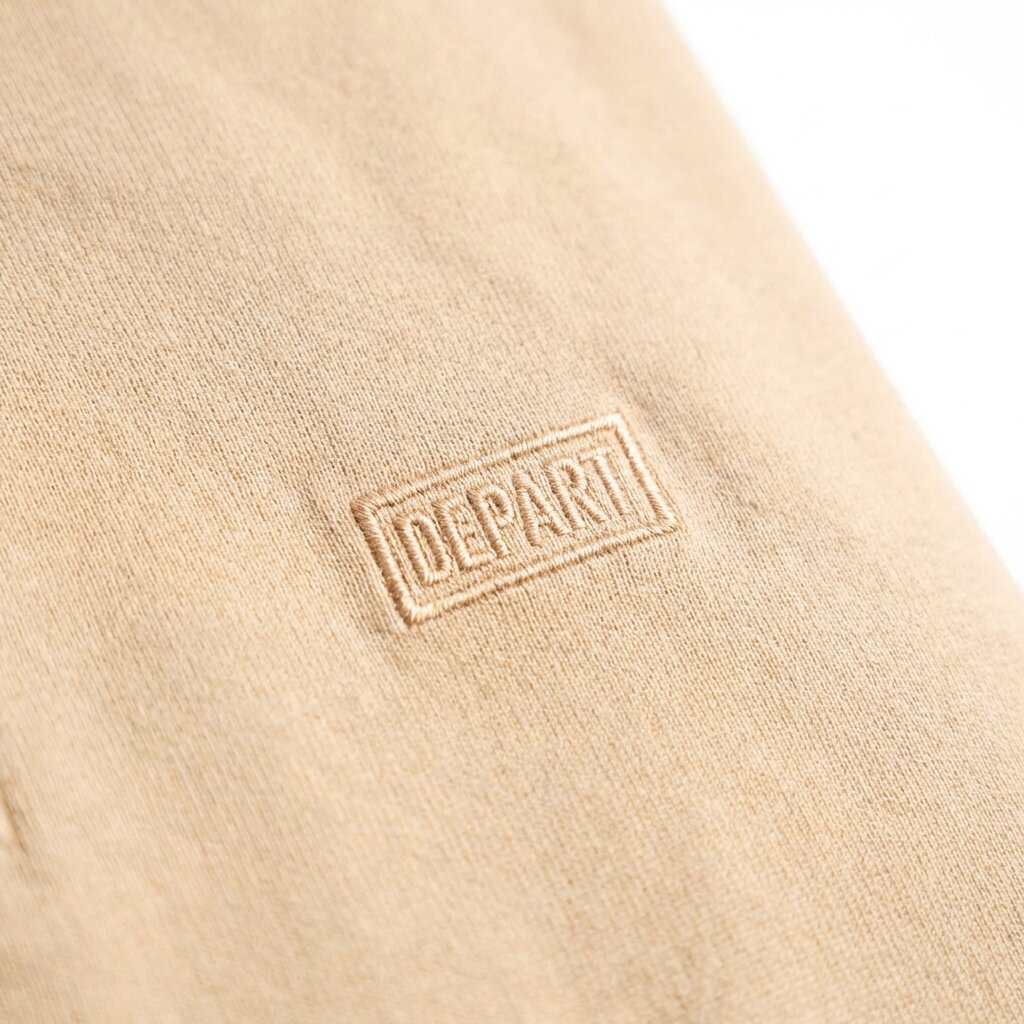 Polo Manches Longues Beige Homme Style Décontracté