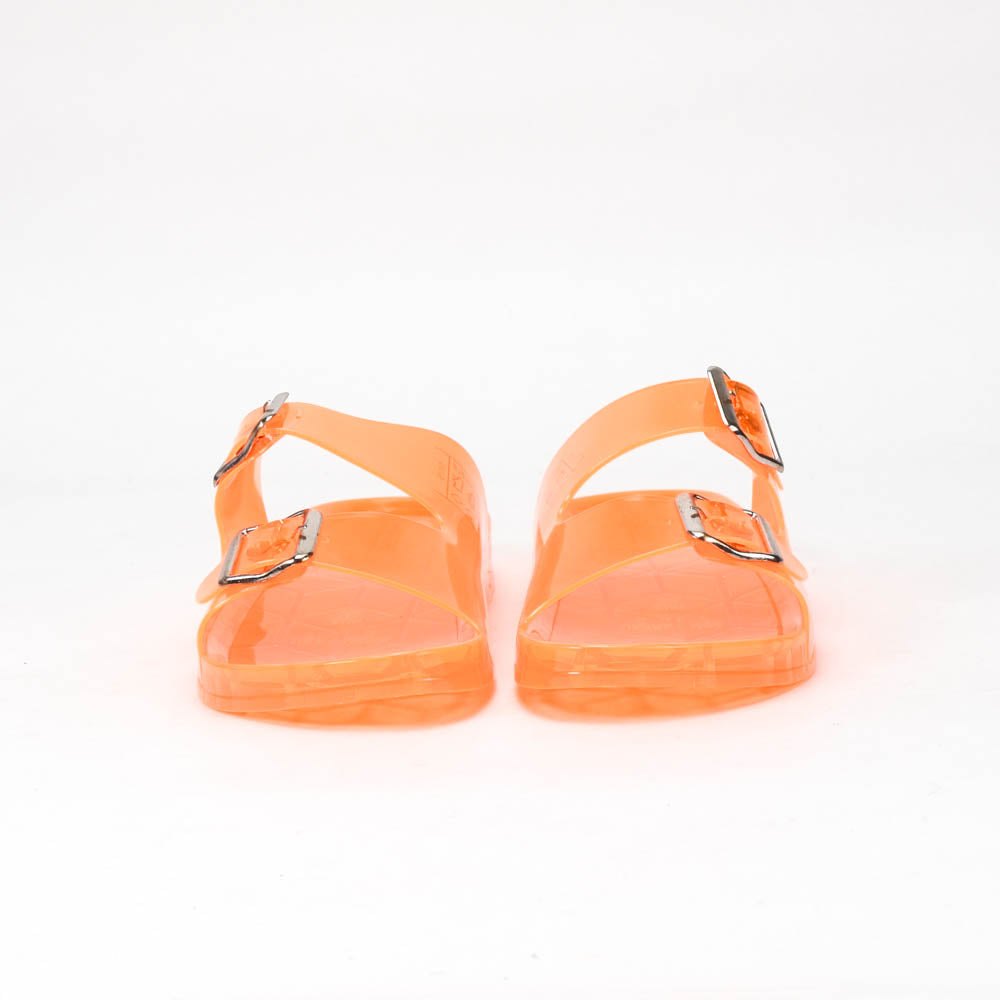 Kimland Sandales Translucides Orange Été Femme