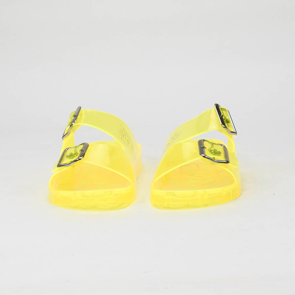 André Sandales Translucides Jaunes Femme