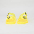 André Sandales Translucides Jaunes Femme