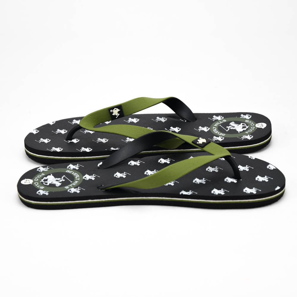 Beverly Hills Polo Club Claquettes Logo Imprimé Homme