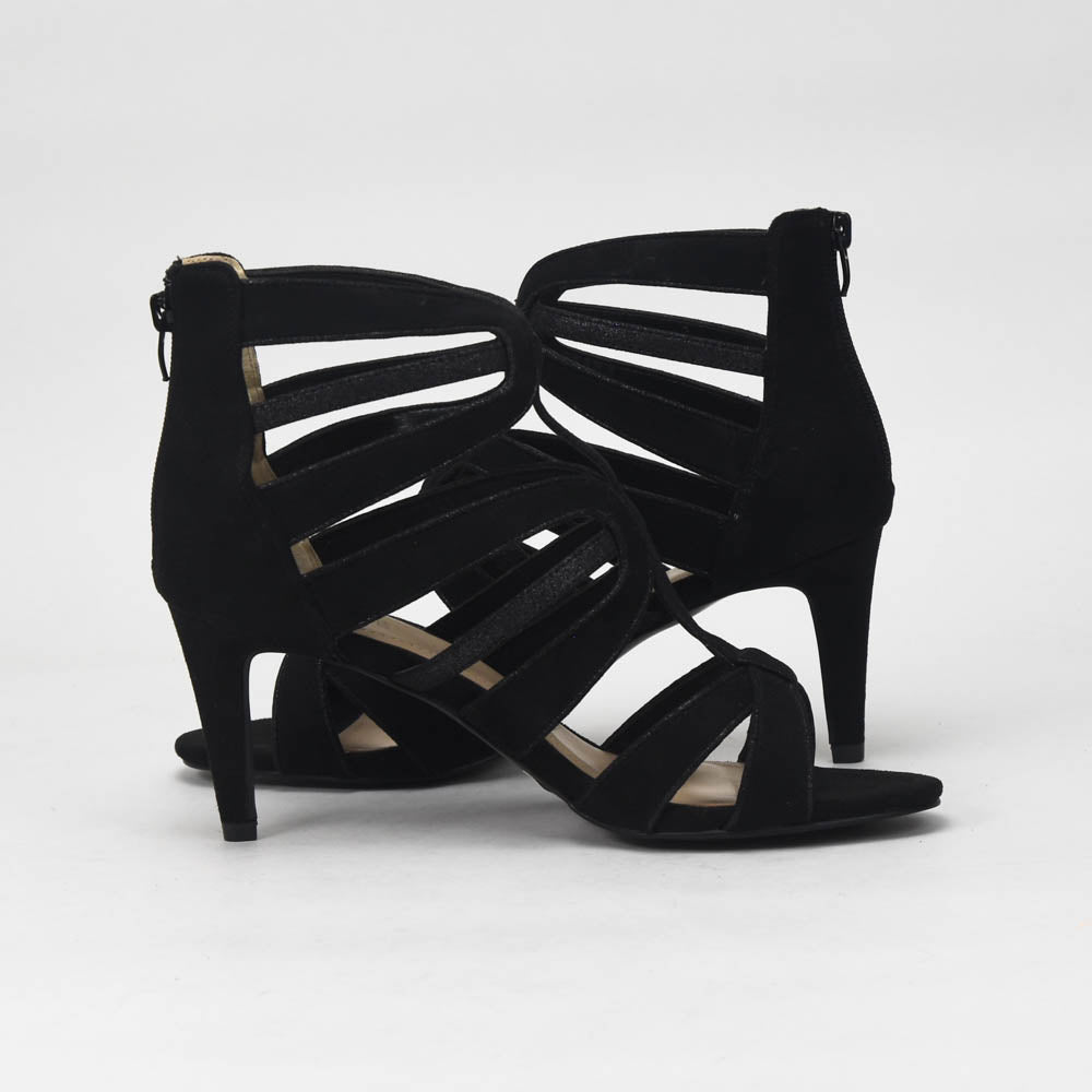 André Sandales à Talons Noir Élégantes Femme