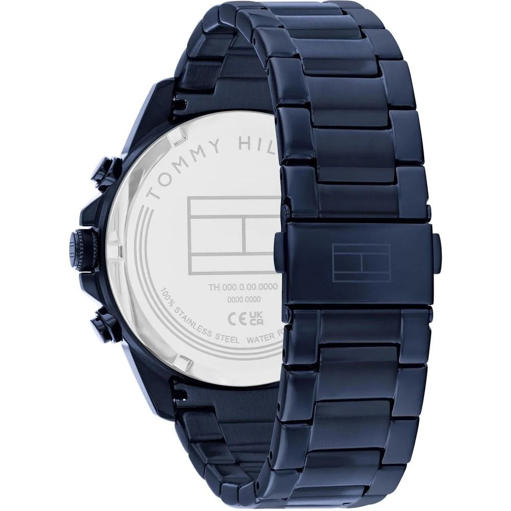 Tommy Hilfiger Montre Homme Bracelet Acier Bleu Élégante
