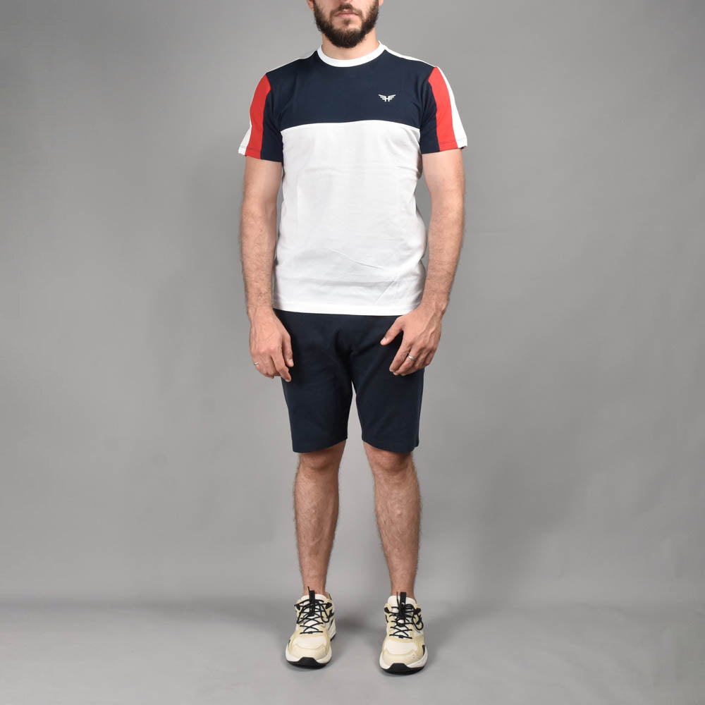 HARD1 Ensemble T-shirt et Short Tricolore Homme