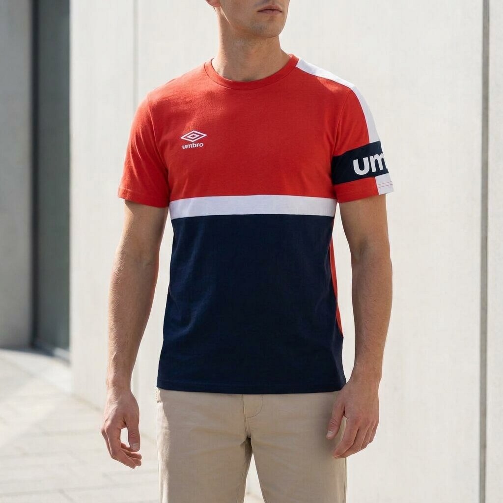 Umbro T-shirt Sportif Tricolore Homme