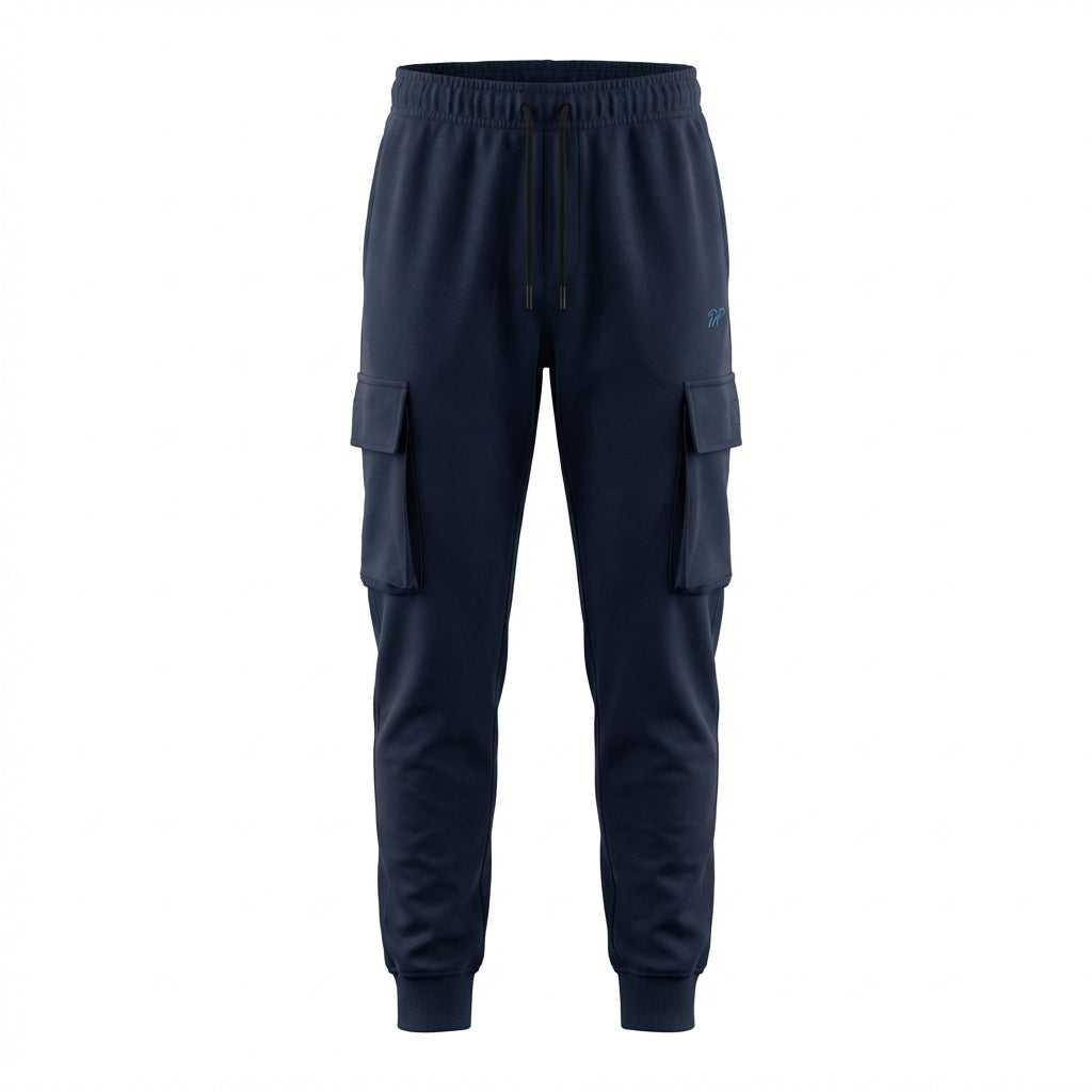DEPART Pantalon Jogging Cargo Slim Bleu Marine Homme