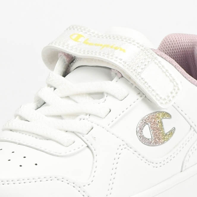 Champion Baskets Basses à Scratch et Paillettes Fille