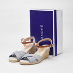 André Sandales Compensées Espadrilles Femme