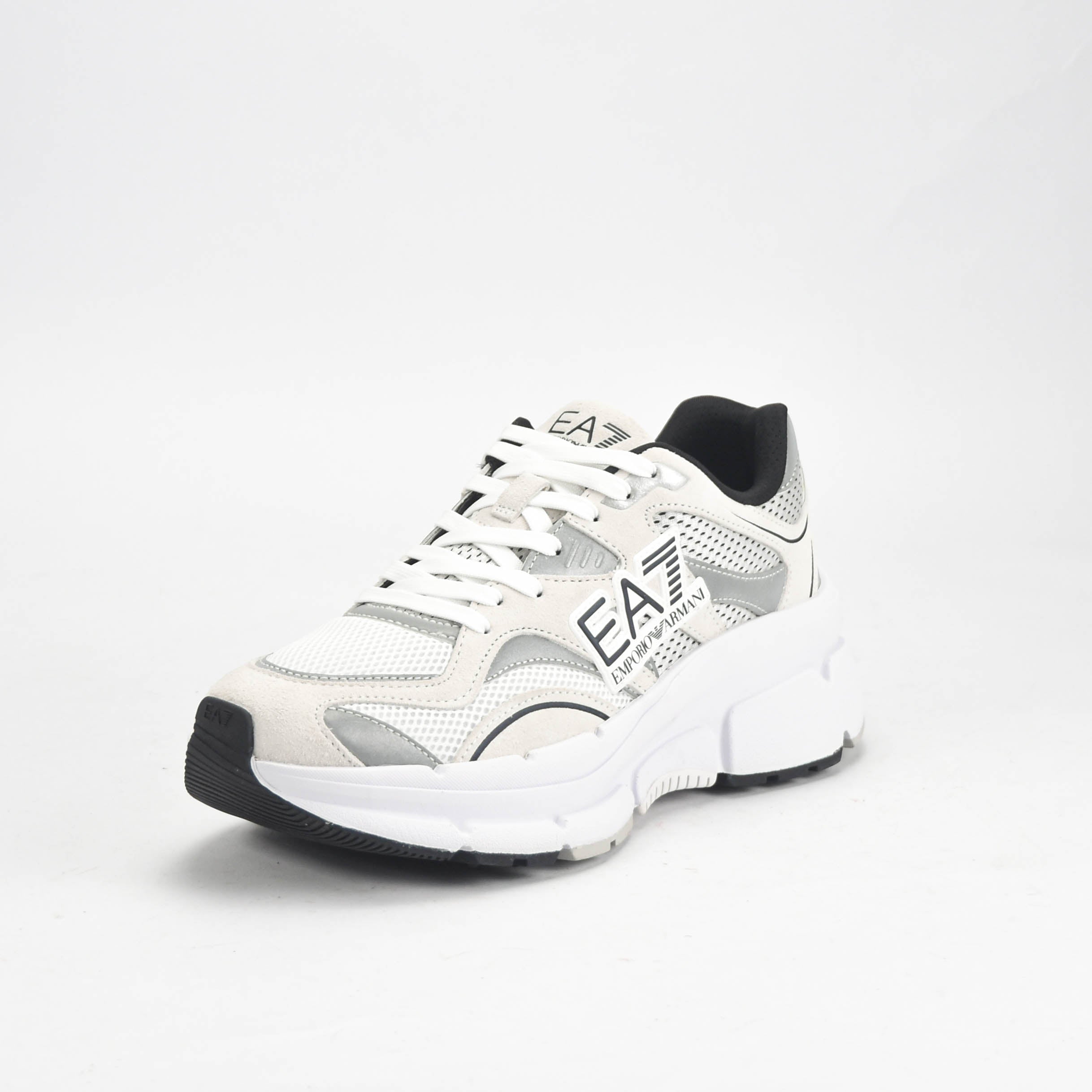 EA7 Emporio Armani Baskets Chunky Design Élégant Homme