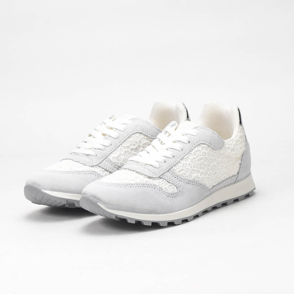 Kimland Baskets Basses Détails Dentelle Femme