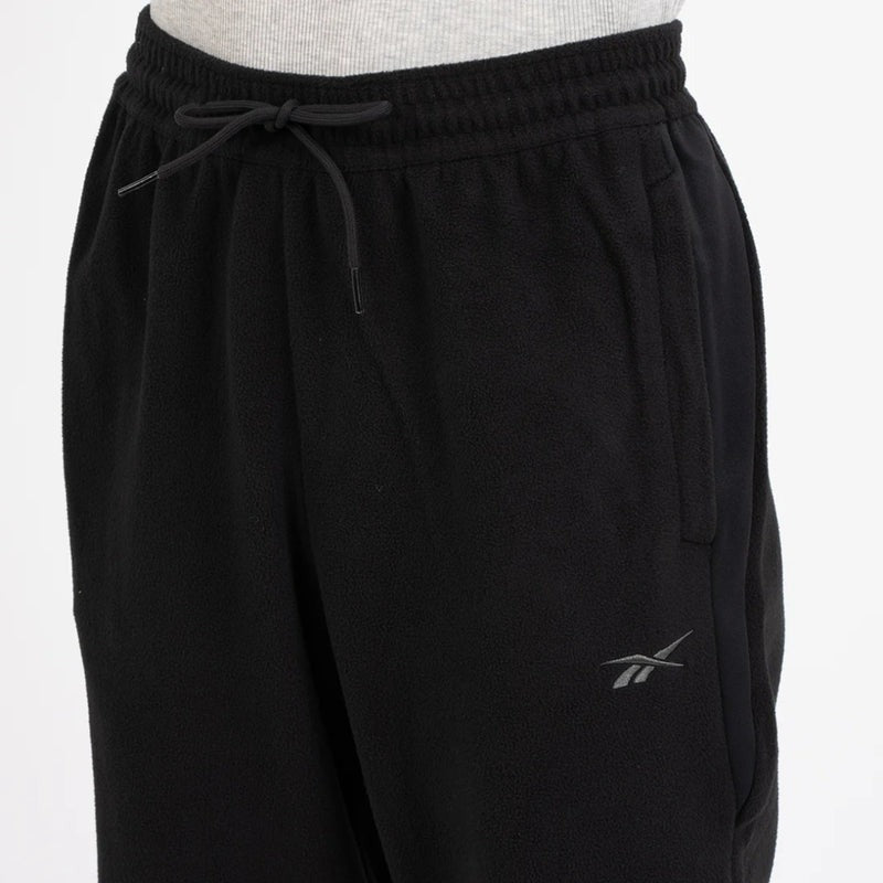 Reebok Pantalon de Jogging en Polaire Noir Homme
