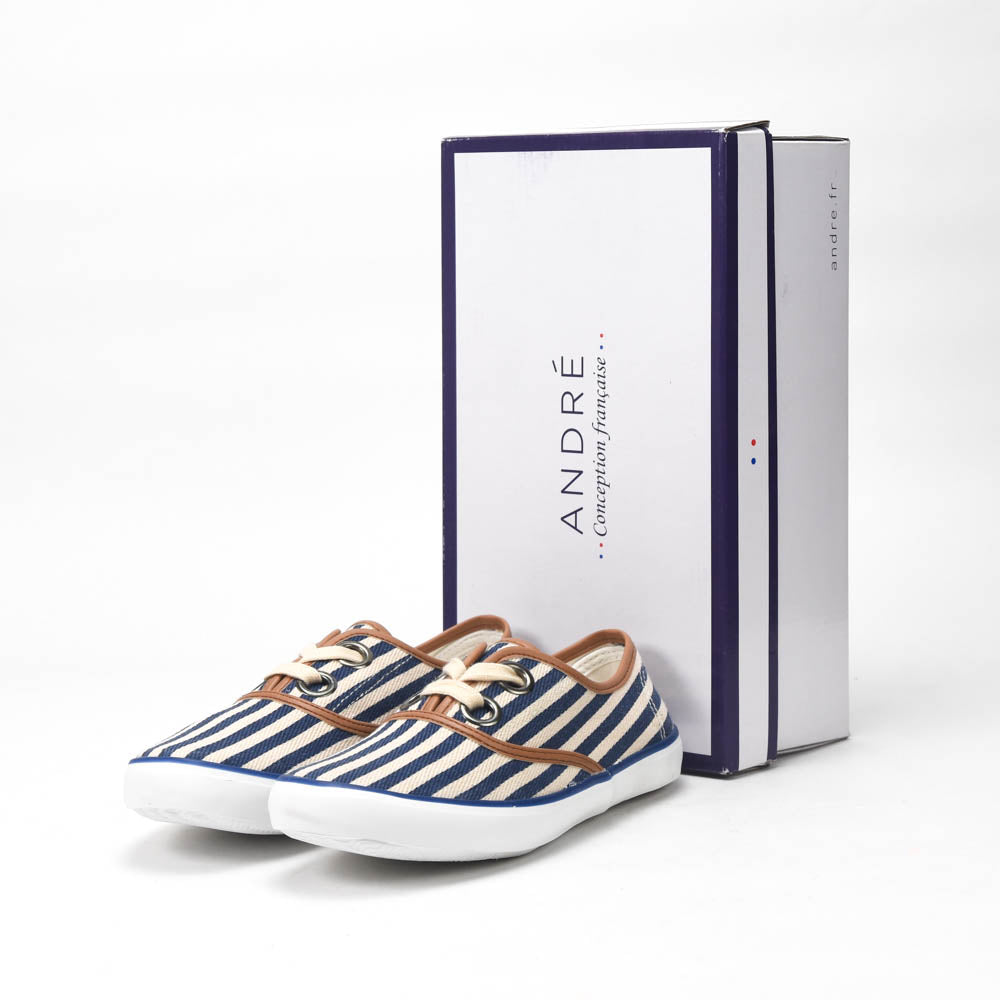 André Baskets Rayées Style Marin Femme