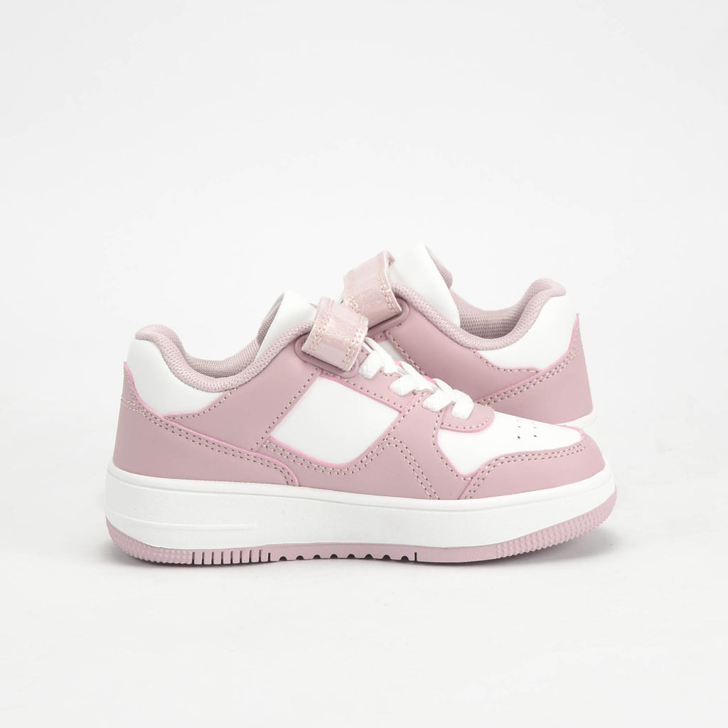 Champion Baskets Rebound 2.0 Basses Rose et Blanc Fille