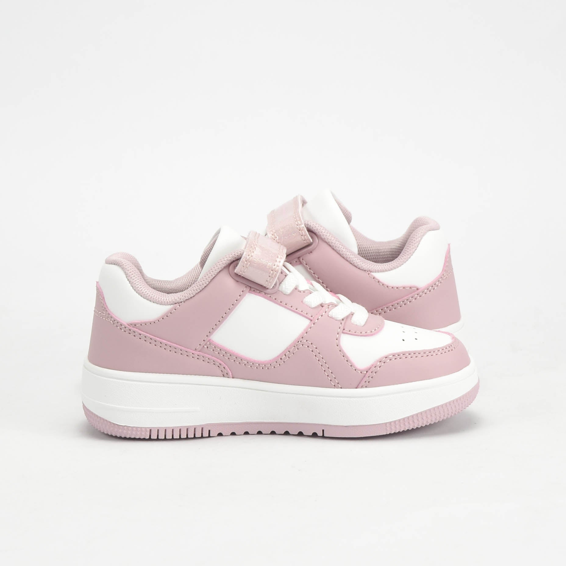 Champion Baskets Rebound 2.0 Basses Rose et Blanc Fille