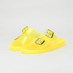 André Sandales Translucides Jaunes Femme