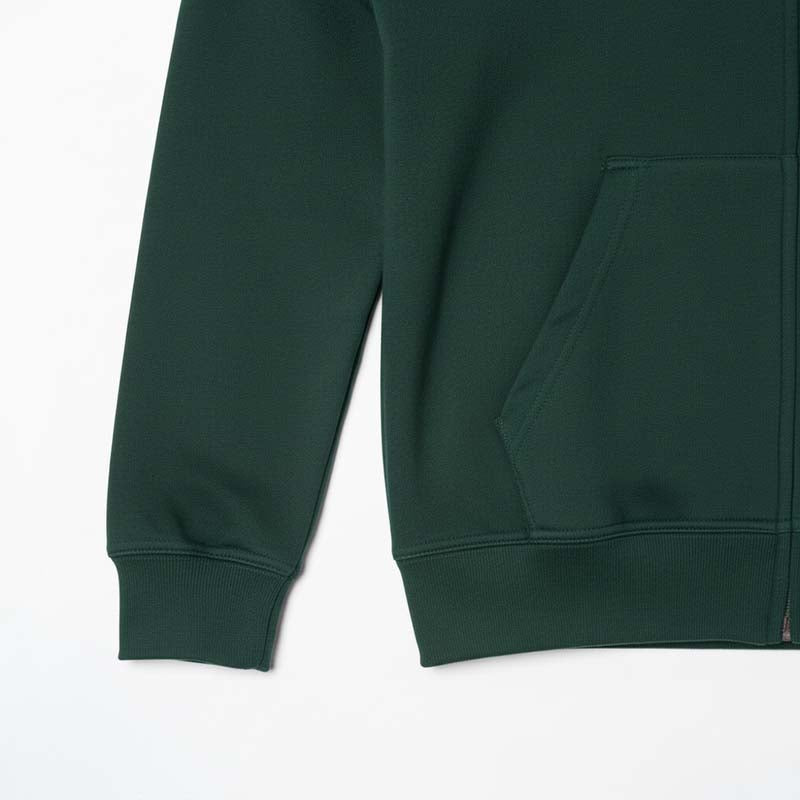 Sweat Milano Zippé à Capuche Confortable Homme Vert