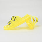 André Sandales Translucides Jaunes Femme