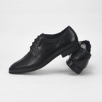 André Chaussures de Ville Élégantes en Cuir Noir Homme