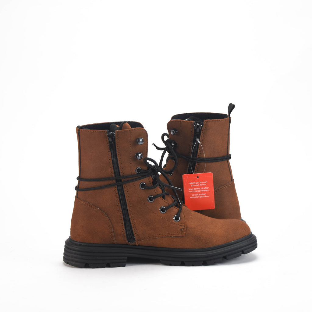 Safety Jogger Bottines à Lacets Style Nubuck Femme