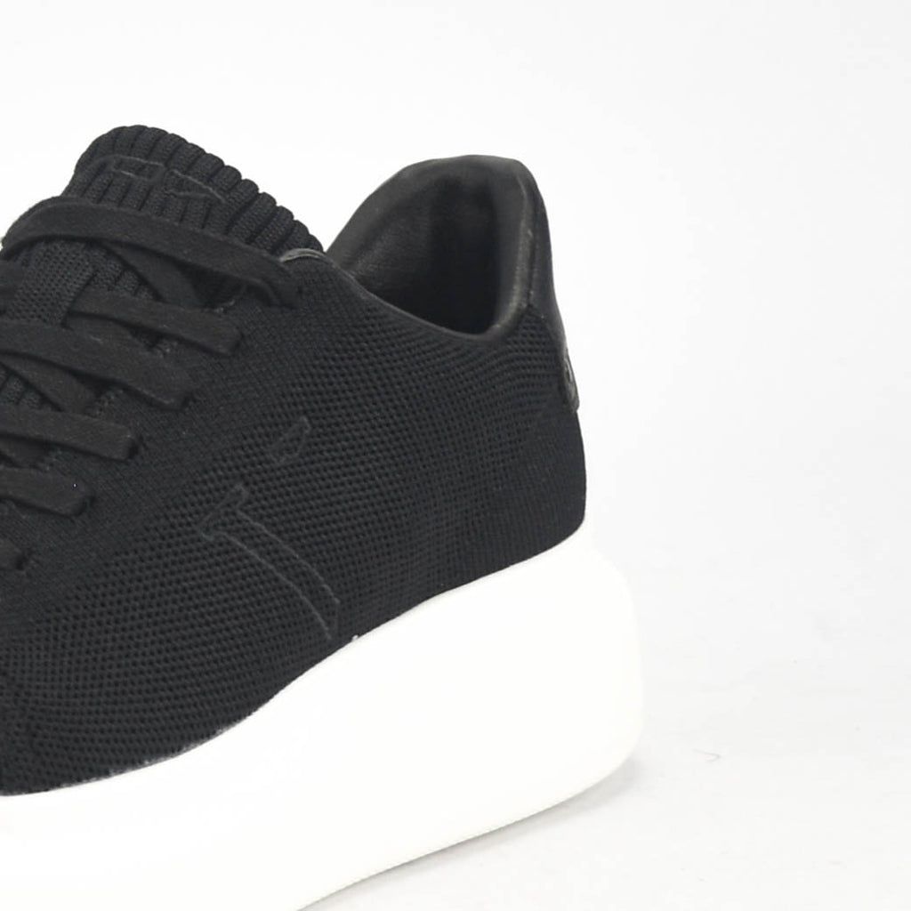 VO7 Baskets Elysee Knit Noir Confortables Homme