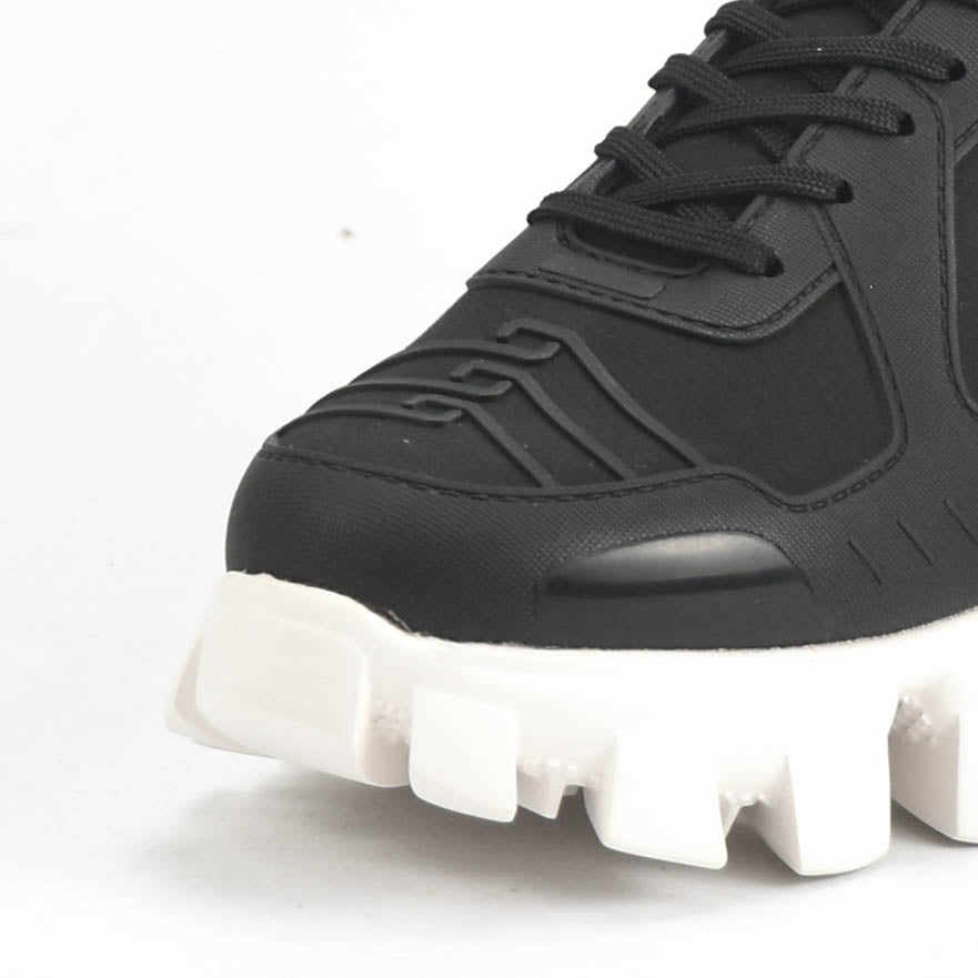 VO7 Baskets Chunky Noir et Blanc Style Urbain Homme