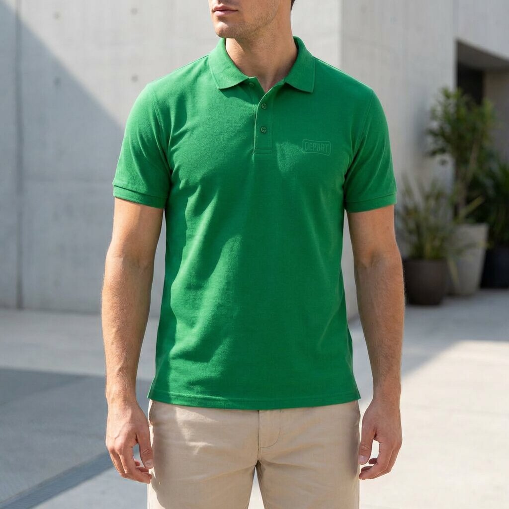 Kimland Polo Homme Vert Élégant et Confortable