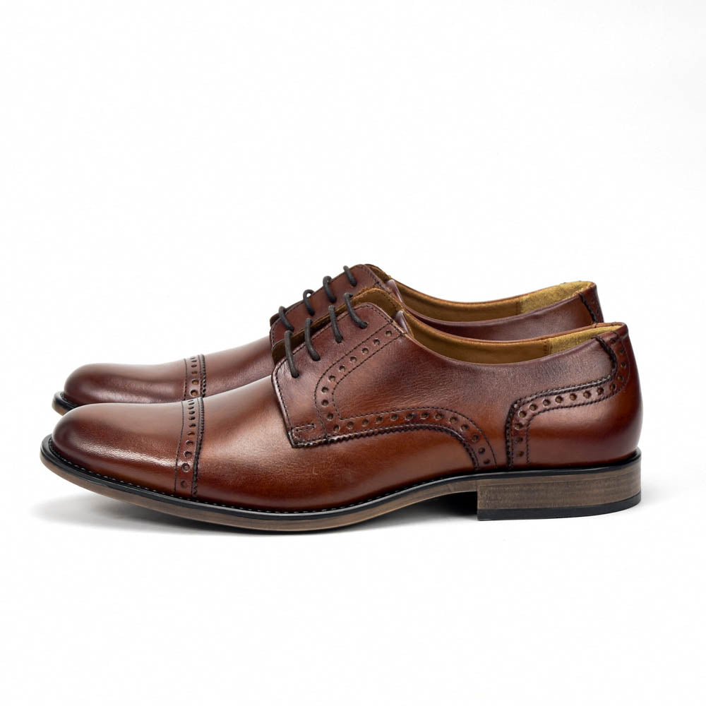 André Chaussures Richelieu Cuir Marron Homme