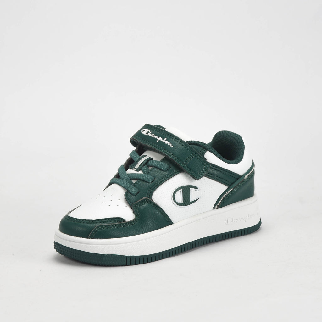 Champion Baskets Basses Confortables Vert et Blanc Enfant