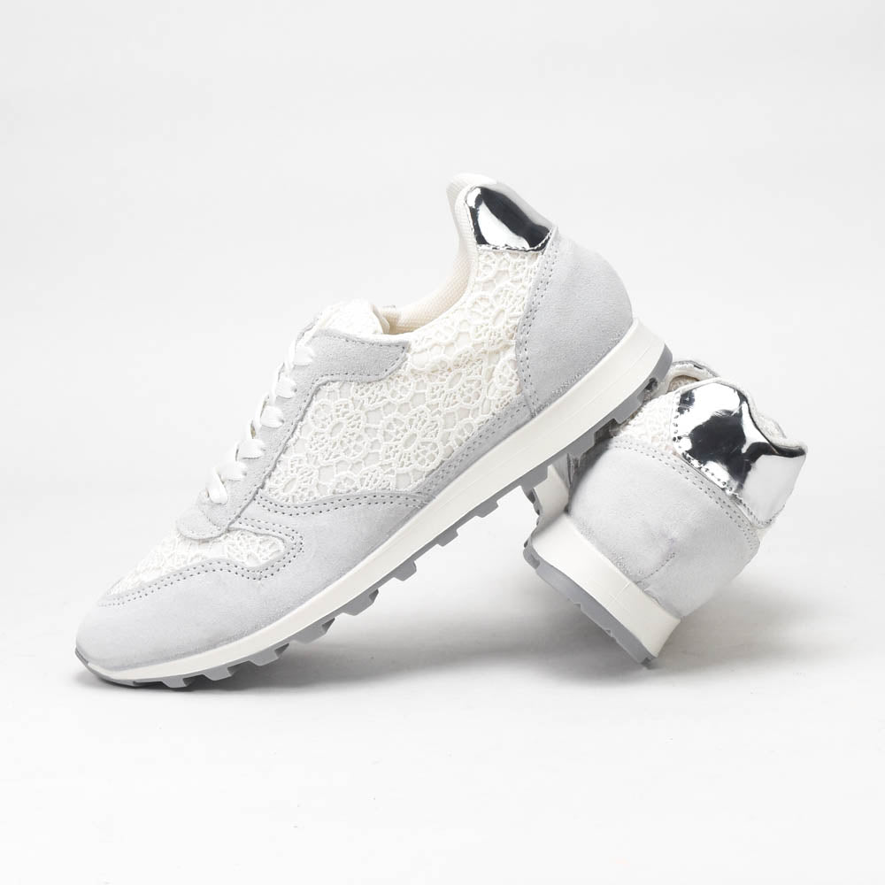 Kimland Baskets Basses Détails Dentelle Femme