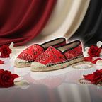 André Espadrilles Motif Bandana Rouge Femme
