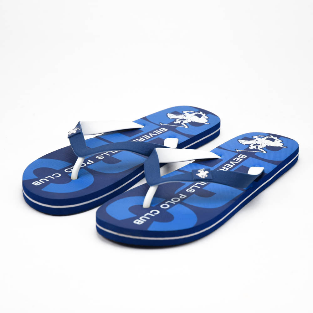Beverly Hills Polo Club Claquettes Logo Bleu Homme