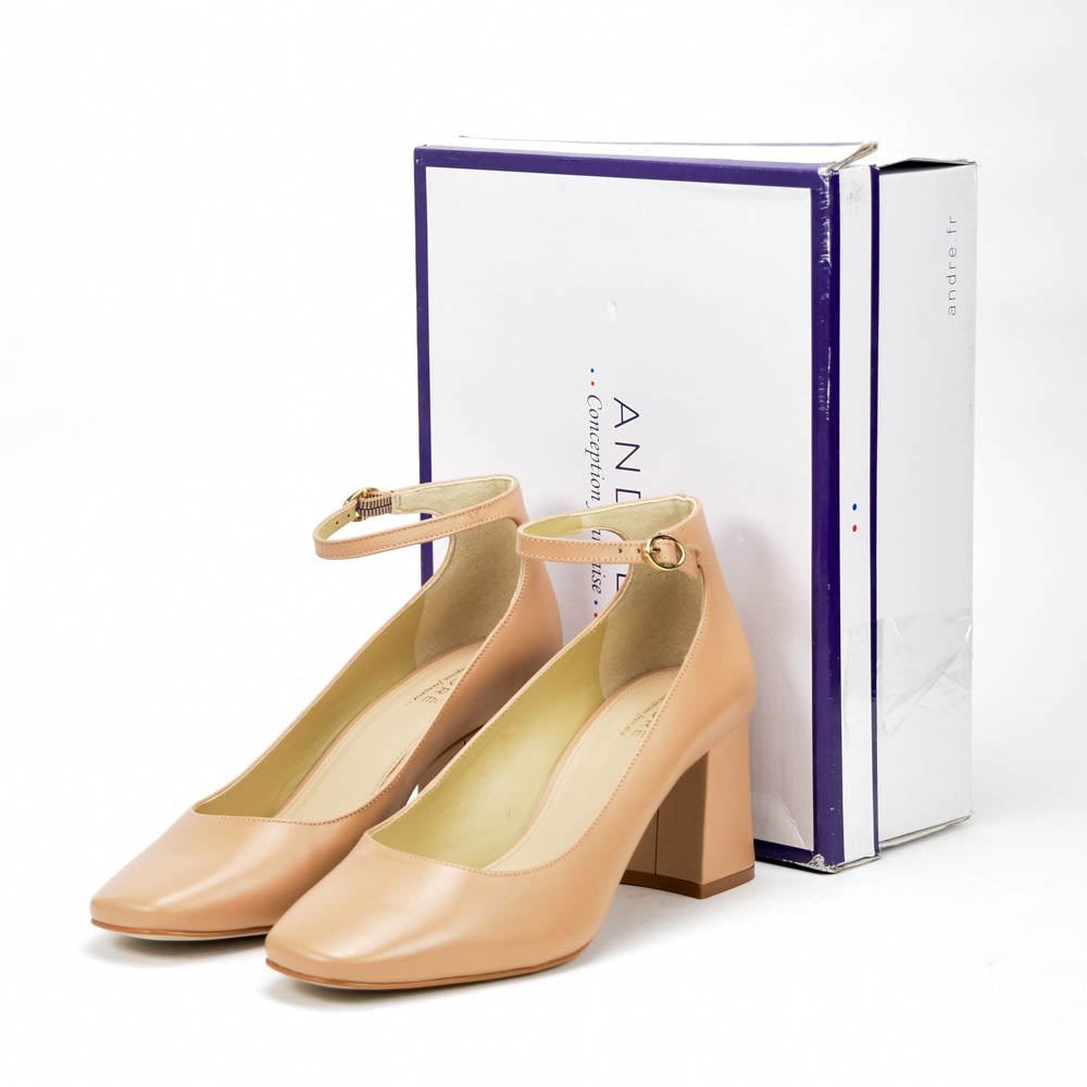 André Escarpins Jasmine Beige Élégants Femme