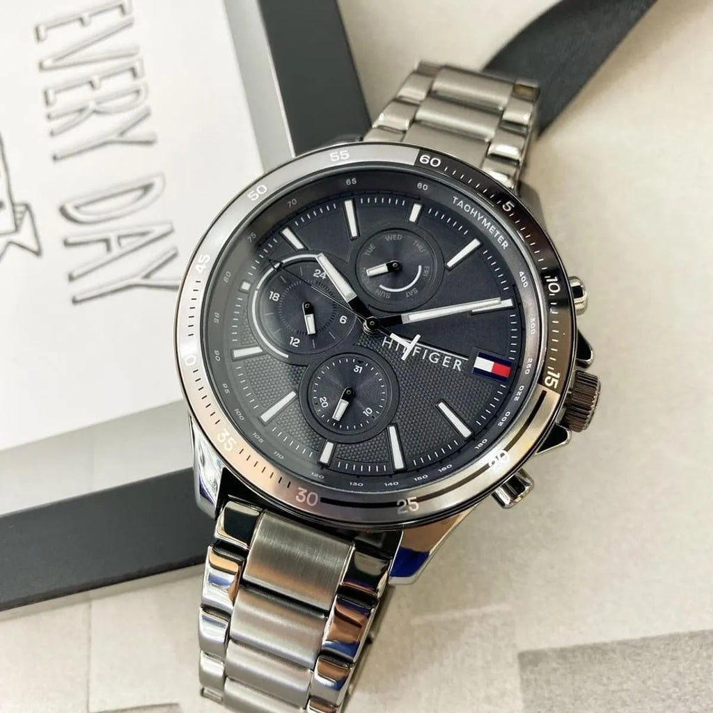 Montre Tommy Hilfiger Chronographe Élégante Homme