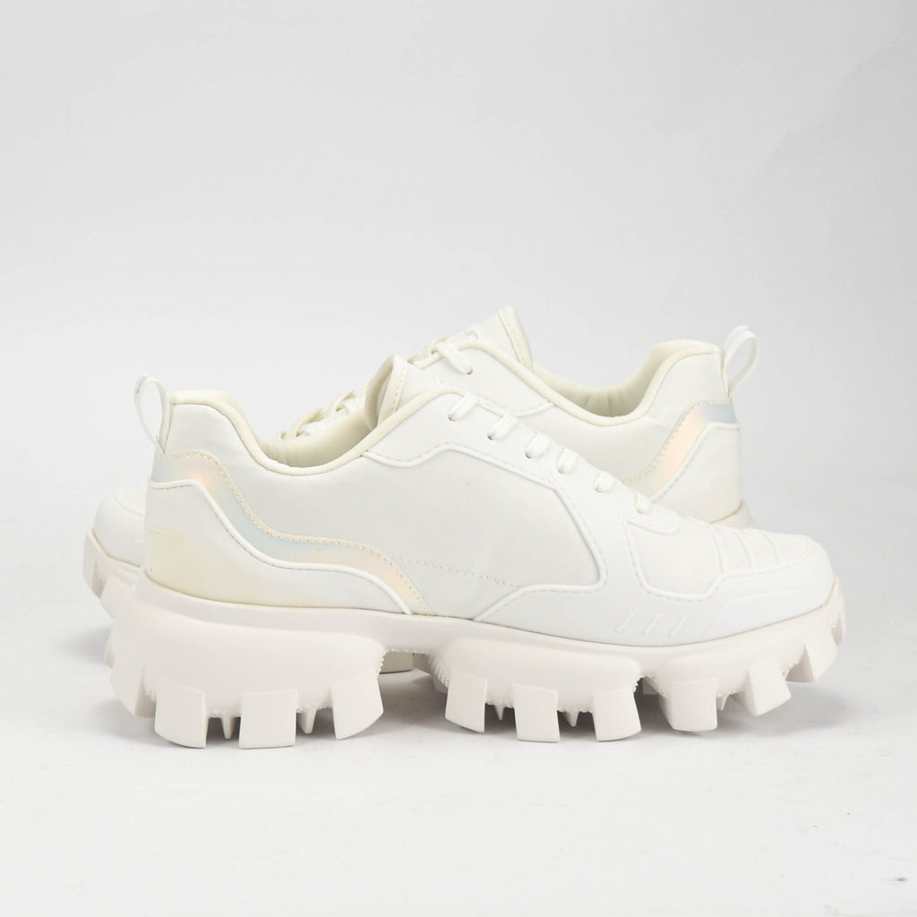VO7 Baskets Amber Chunky Style Blanc Femme