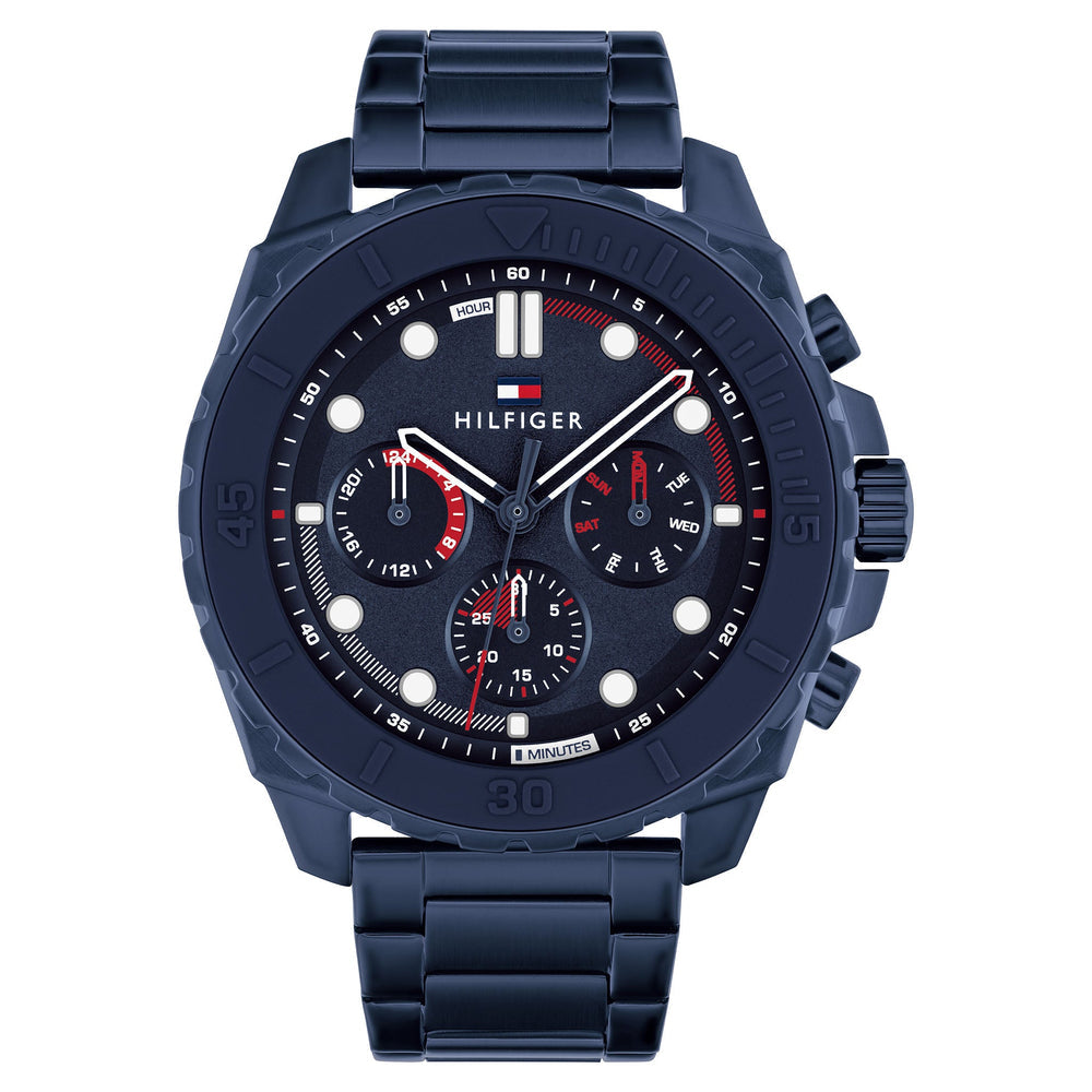 Tommy Hilfiger Montre Acier Inoxydable Bleu Homme