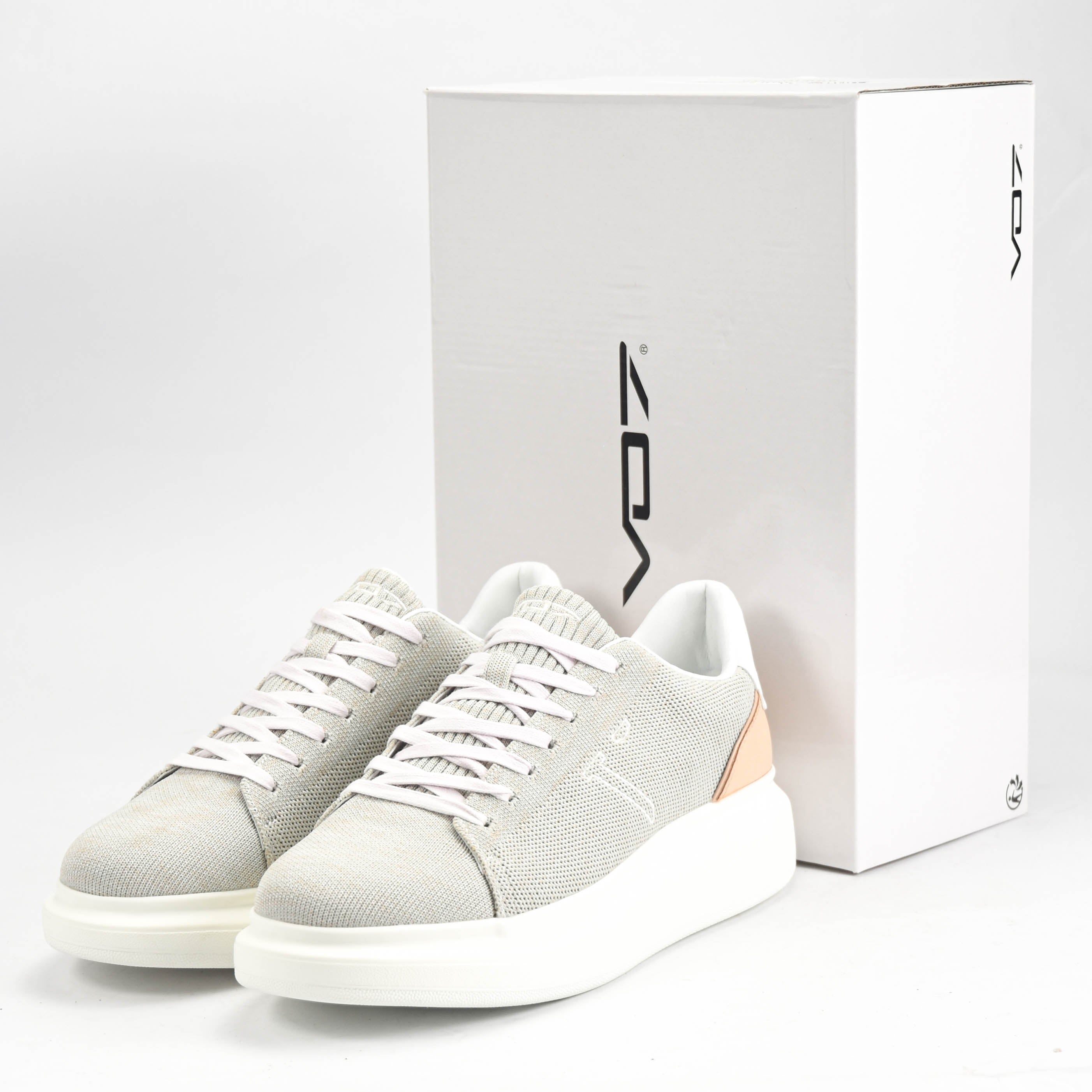 VO7 Baskets Elysee Beige Confortables Homme