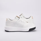 Baskets Plateforme Blanches Style Luxe Femme