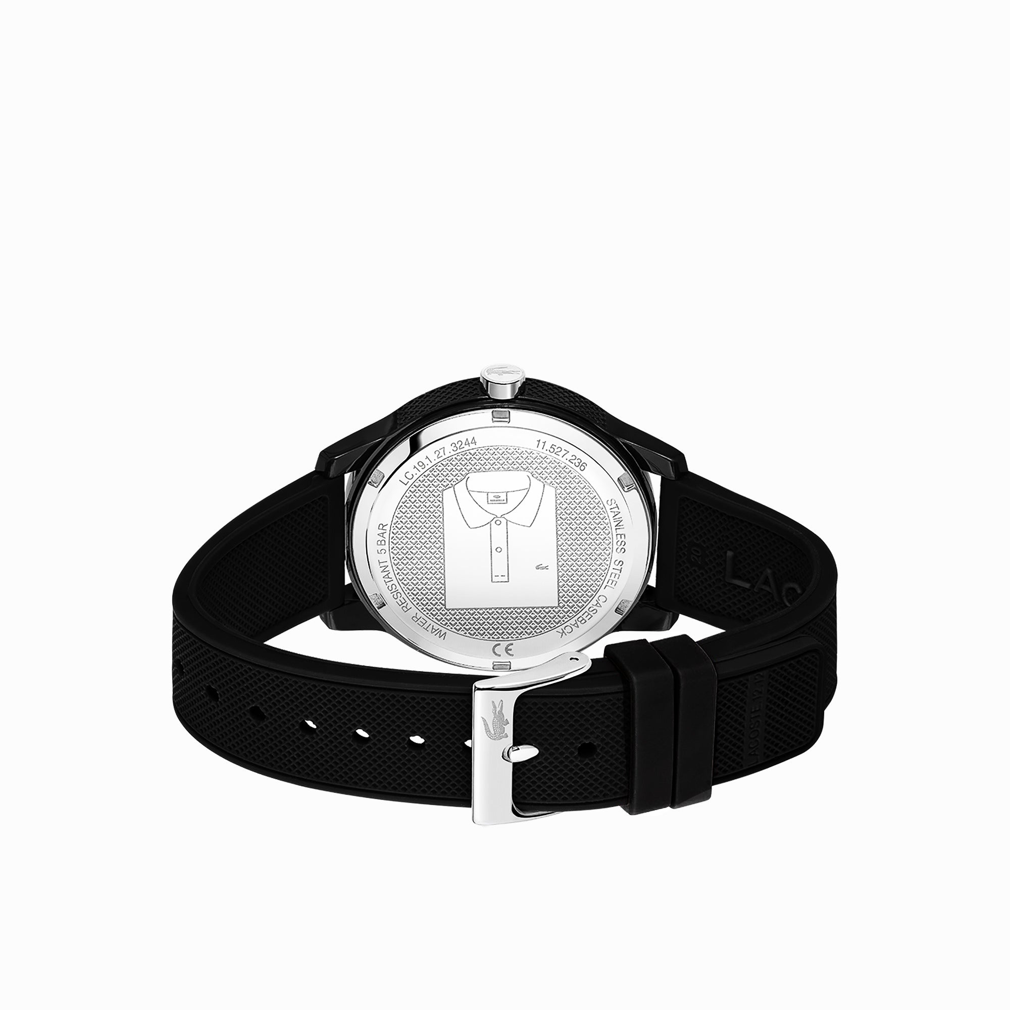 Montre Lacoste Silicone Noir Élégante Homme