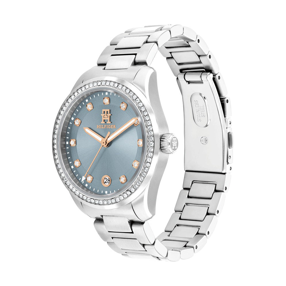 Montre Tommy Hilfiger Élégante avec Cristaux pour Femme