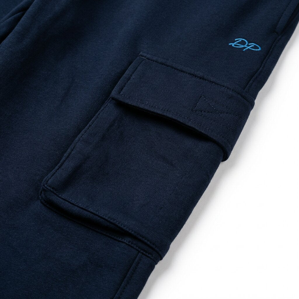 DEPART Pantalon Jogging Cargo Slim Bleu Marine Homme