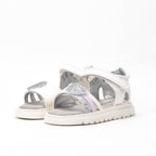 Safety Jogger Sandales Fille Blanc Pailleté Confortables