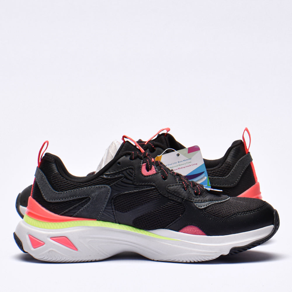 SKECHERS ENERGY RACER-EMBRACE HER BLACK/CORAL﻿ 5