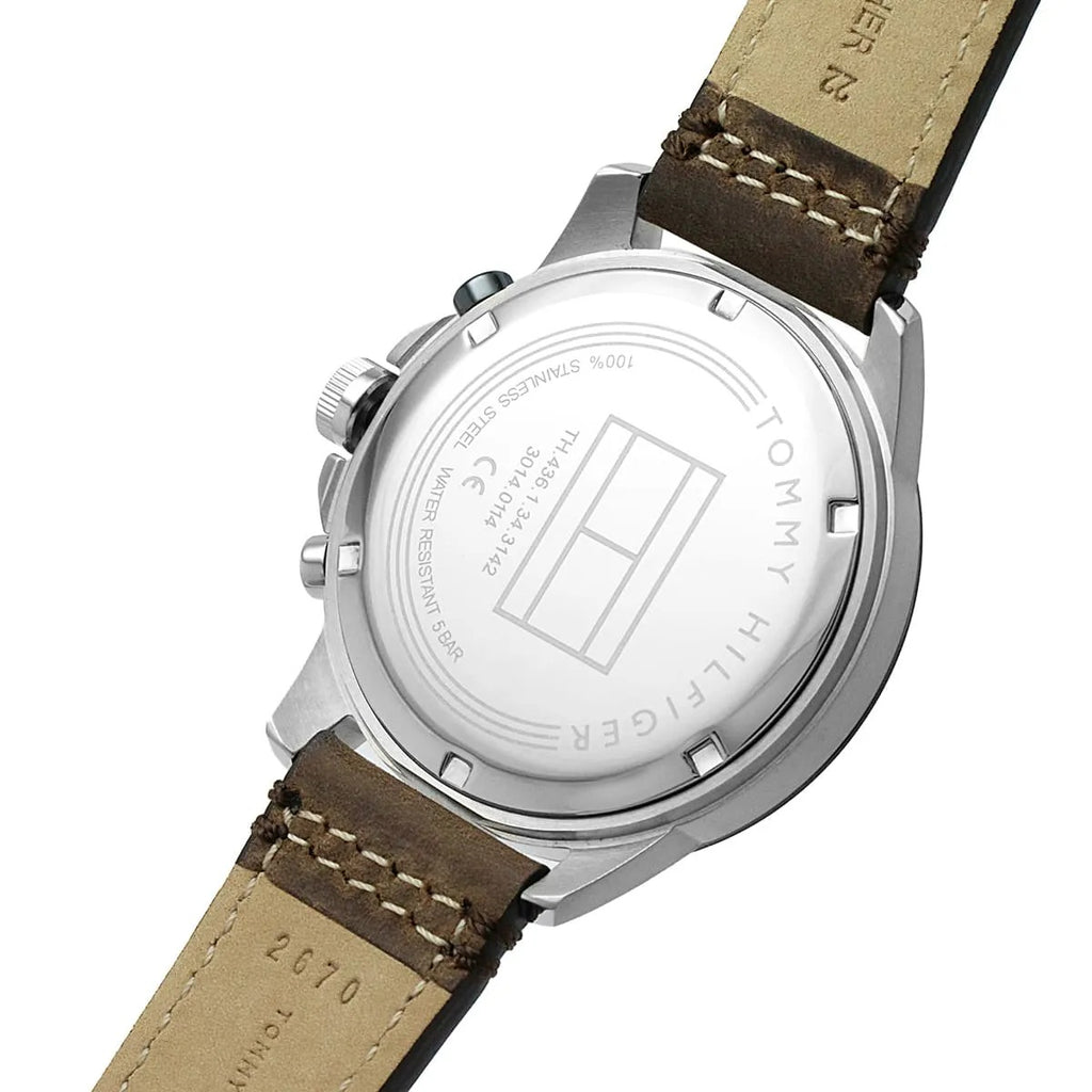 Tommy Hilfiger Montre Chronographe Bracelet Cuir Homme